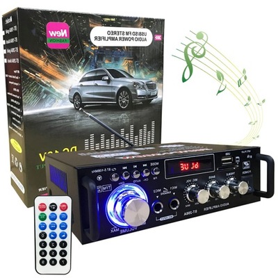 WZMACNIACZ DO KOLUMN BLUETOOTH 5.0 RADIO 600W + PILOT
