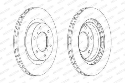 DISCOS DE FRENADO PARTE DELANTERA FERODO DDF175C  