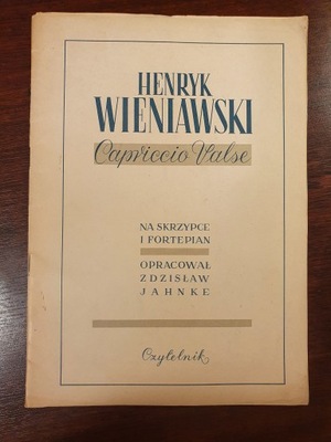Nuty na skrzypce i fortepian Wieniawski 1951 r