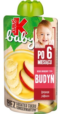 KUBUŚ Baby Mus Deser BUDYŃ Jabłko Banan Tubka 100g