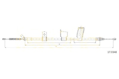 Cofle трос тормоза ручного renault koleos 2.0 dc фото №1