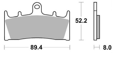 ZAPATAS DE FRENADO SBS 686HS SUZUKI GSF 1200 BANDIT  