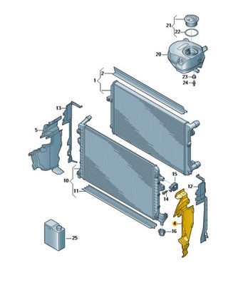 Воздуховод воздуха левая audi q3 aso оригинал фото №1