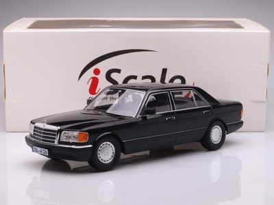 Mercedes-Benz 560 SEL S-class (W126) - 1985, black iScale 1:18