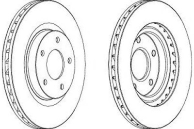 Ferodo тормозные диски тормозные 2szt chrysler sebring 2.4 фото №1