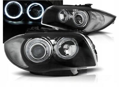 Nowe лампи фари do bmw e87 e81 od 2004 do 2011 білий кільця led depo фото №1