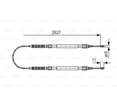 Bosch трос гальма 1 987 477 263 фото №1