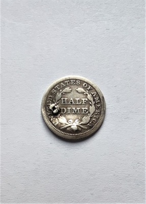 USA, HALF DIME (5 Centów) 1853