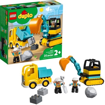 LEGO Duplo Ciężarówka i koparka gąsienicowa 10931 Klocki Lego