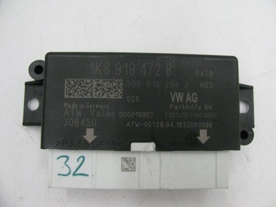 VW SKODA SEAT MODUŁ БЛОК УПРАВЛІННЯ ПАРКТРОНІК 1K8919472B