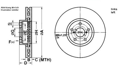 Ate 24.0130-0201.1 диск гальмівна фото №1