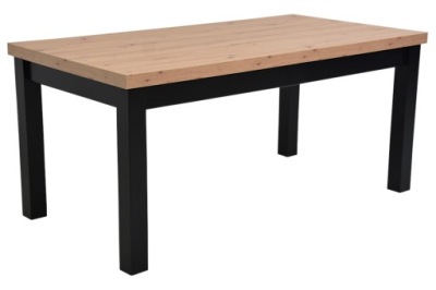 Rozkładany stół 100x200/300 LOFT blat DĄB ARTISAN