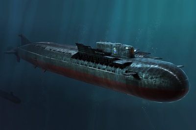 Okręt podwodny z rakietami wycieczkowymi rosyjskiej marynarki wojennej SSGN Oscar II klasy Kursk 1:350