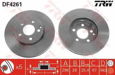 SET DISC BRAKE FRONT DB W211 02-  