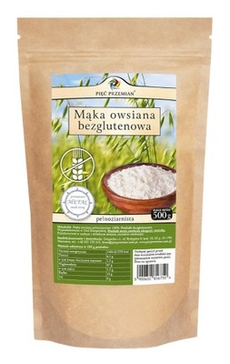 Mąka owsiana Pięć przemian 0,5 kg