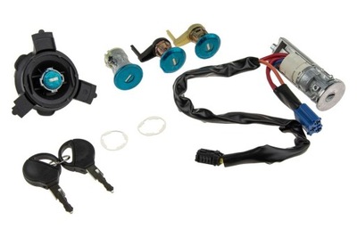 JUEGO PIEZAS INSERTADAS DE CERRADURA CERRADURA DE ENCENDIDO PEUGEOT 206 1998-  