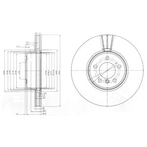 DISCOS DE FRENADO DELPHI BG9008C  