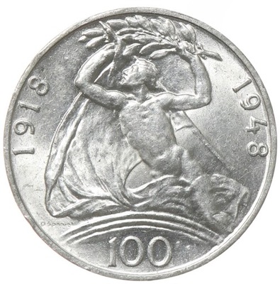 100 koron - Czechosłowacja - 1948 rok