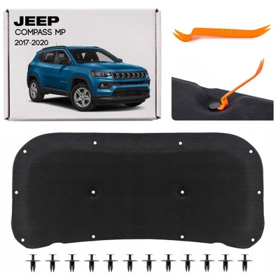 Jeep compass ii mp 17-20 przed liftem шумоизоляция капот 68244280aa + клипсы фото №1