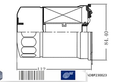 BLUE PRINT ФІЛЬТР ПАЛИВА MAZDA 3 CX-30 1.8D 01.19-