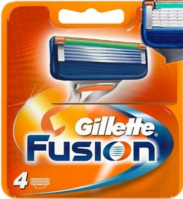 GILLETTE FUSION 5 4SZ NOŻYKI OSTRZA WKŁADY FUSION5