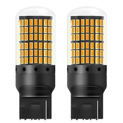 2X LUZ DIODO LUMINOSO LED WY21W T20 CANBUS 7440 POMARANCZOWA  