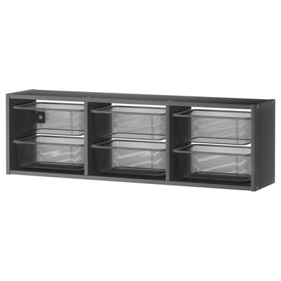 IKEA TROFAST Szafka ścienna ciemnoszary 99x21x30cm