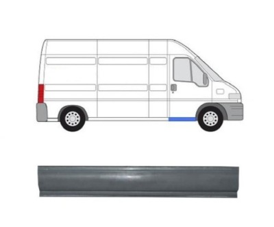 Поріг до fiat ducato 2002-2006 2092042 права фото №1