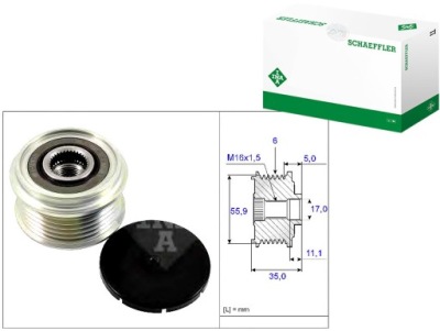 ГЕНЕРАТОР - ЗЧЕПЛЕННЯ ОДНОСТОРОННІЙ SCHAEFFLER INA 535 0222 10 