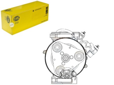 Hella компресор компресор кондиціонера 1697034 167 фото №1