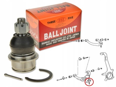 Toyota sequoia 08- шаровая опора рычага перед нижний 555 фото №1