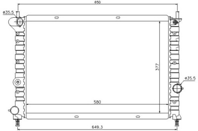 Nissens радіатор води lancia lybra 1.9 jtd 839ax фото №1