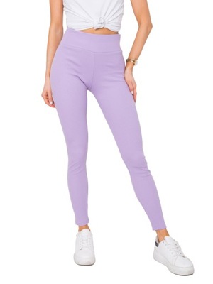 LEGGINSY DAMSKIE getry leginsy prążkowane - XL