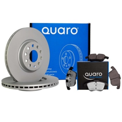 Quaro тормозные диски тормозные колодки керамический перед - mitsubishi grandis 2004-2011 290mm фото №1