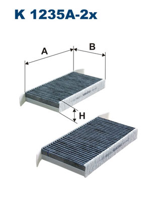 ФІЛЬТР САЛОНУ ФІЛЬТРON K1235A-2X K1235A2X