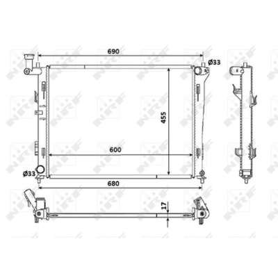Радиатор wody hyundai elantra iv i30 06-12 фото №1