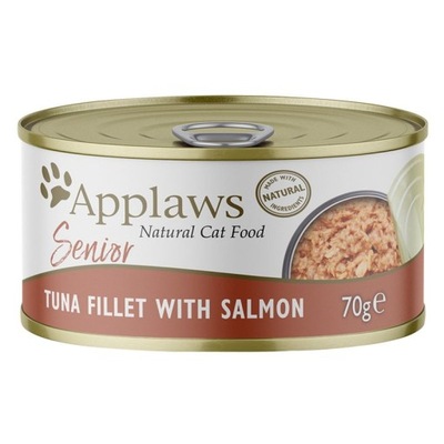 Applaws SENIOR dla kota 70g filet z tuńczyka z łososiem w bulionie