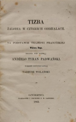 Tizba Żalodia w czterech oddziałach T. Wolański