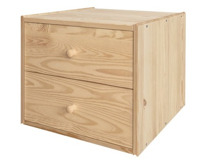 Szafka drewniana z szufladami niemalowana