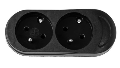 LISTWA ZASILAJĄCA PRZEDŁUŻACZ 2 GNIAZDA Z UZIEMIEN