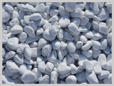 Kamień Ogrodowy Otoczak Bianco Carrara 20kg 25-40
