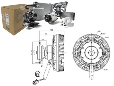 Nissens 86154 зчеплення, вентилятор охолодження фото №1