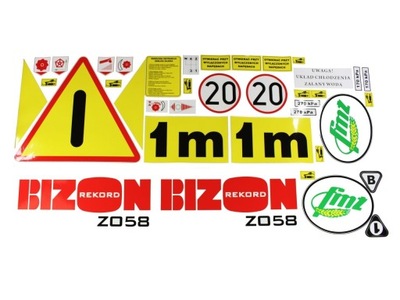 EMBLEMATY NAKLEJKI BIZON REKORD 5058505808 5058/50