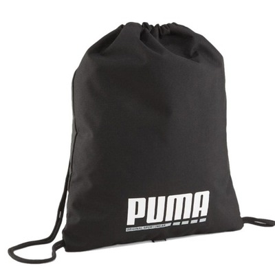 WOREK PUMA PLUS GYM SACK NA BUTY NA WF PLECAK SPORTOWY NA TRENING CZARNY