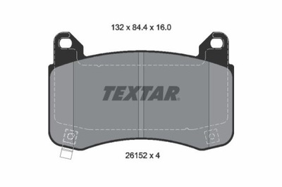 TEXTAR 2615201 ZAPATAS DE FRENADO  