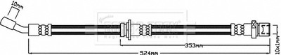 BORG & BECK BBH8443 ПАТРУБОК ГАЛЬМІВНИЙ ELASTYCZ