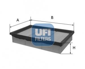 FILTER AIR MERCEDES A/B W176/W246 11> PCS. UFI  