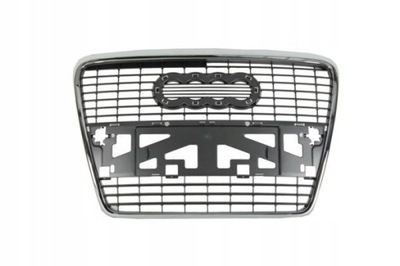 Audi a6 c6 2004-2008 решітка радіатора середня хром nowa фото №1