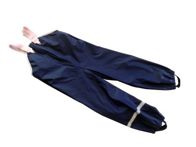 H&M gumowane spodnie przeciwdeszczowe 110/116