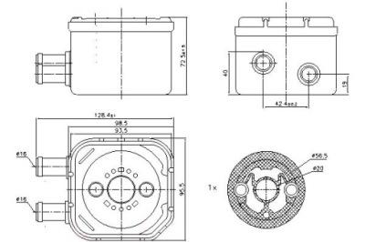 Nissens 90652 радіатор оливи, олія двигунний фото №1